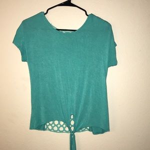 Nice blue t-shirt with full lace back